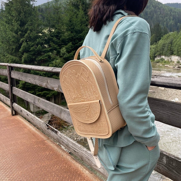 Ivory Women's Leather Backpack