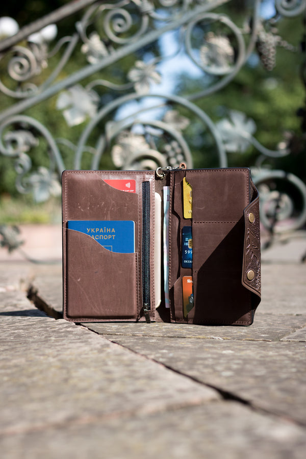 Brown Leather Men Purse