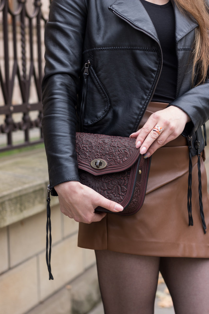 Bordo Leather Purse