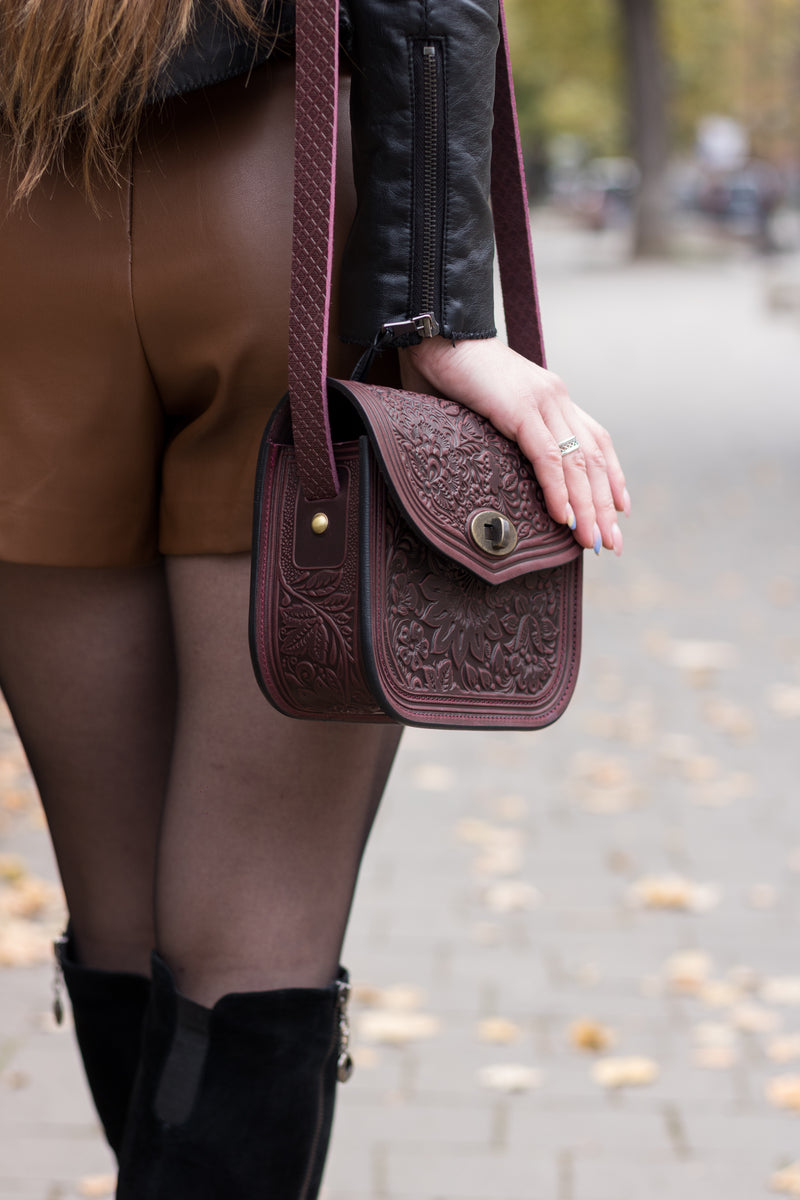 Bordo Leather Purse