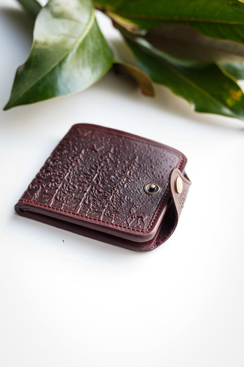 Leather wallet for women personalized, Burgundy women leather wallet, Gift