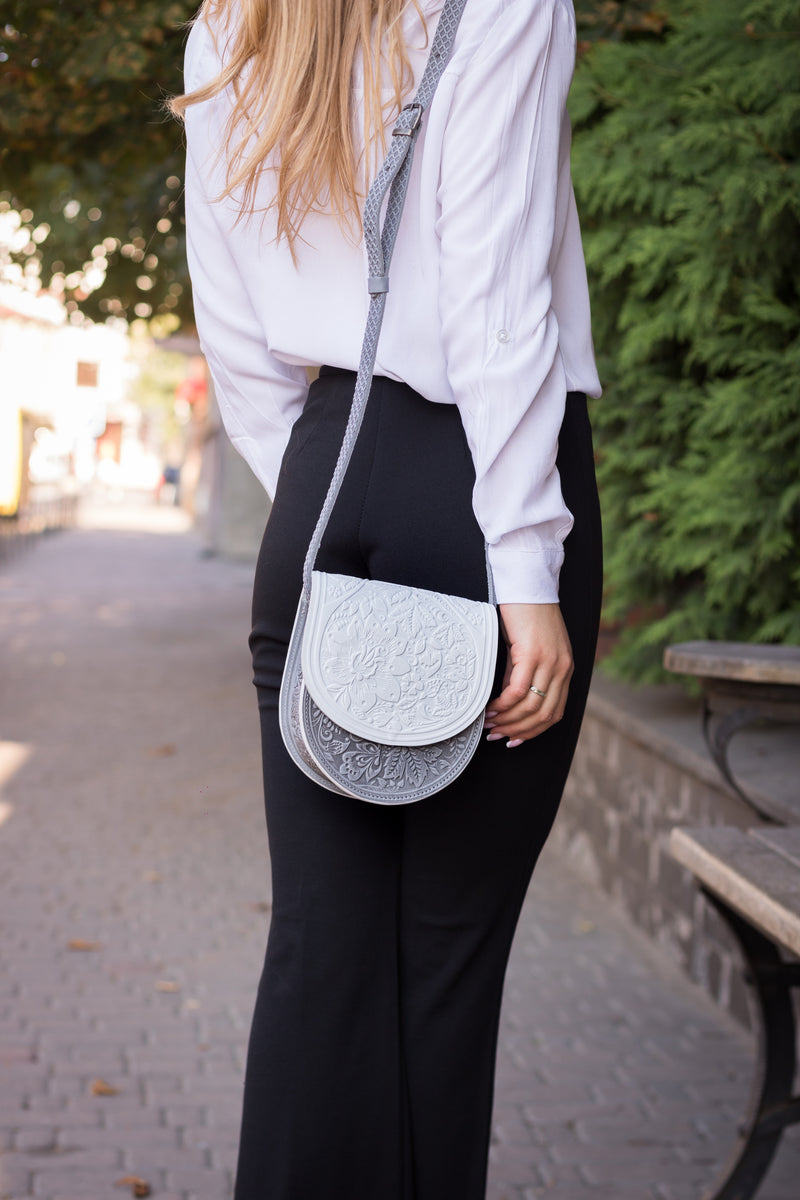 White Leather Women's Bag