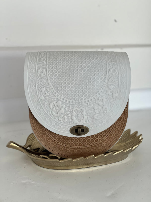 White Leather Bag