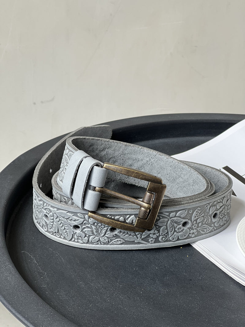 Gray Leather Belt – Vector leather craft