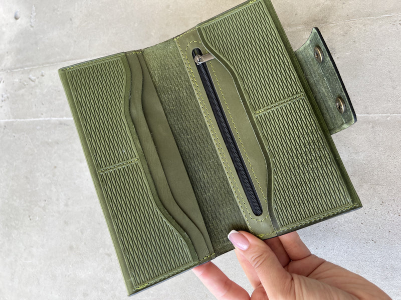 Olive Leather Wallet