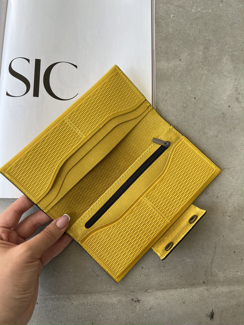 Yellow Leather Wallet