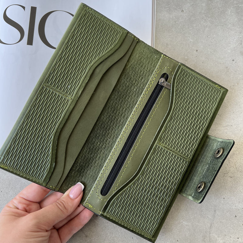 Olive Leather Wallet