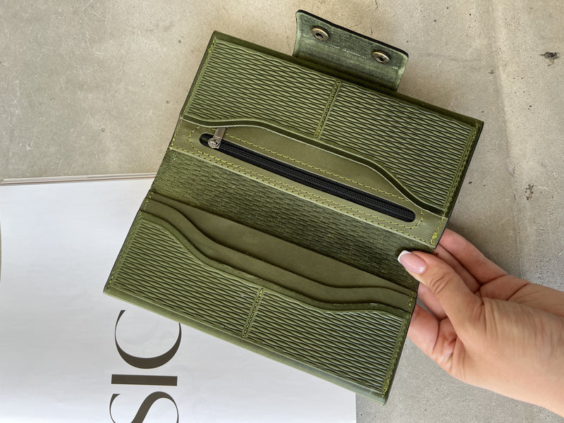 Olive Leather Wallet