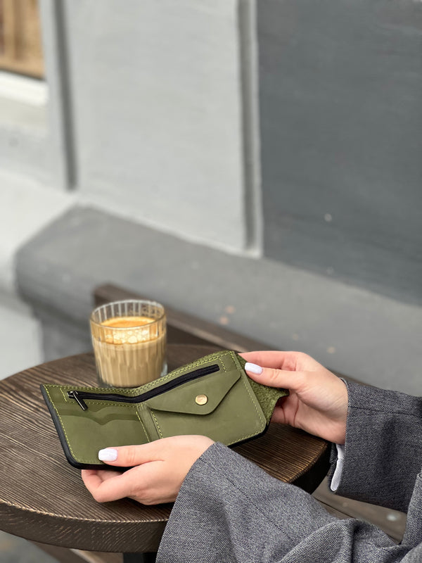 Olive Leather Wallet