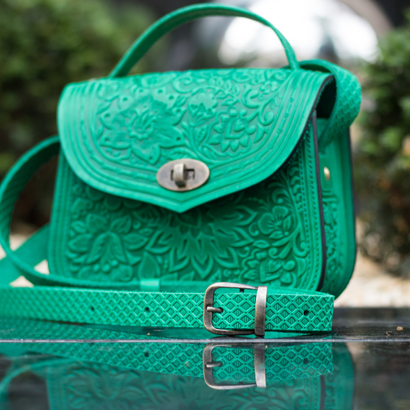 Mint Leather Bag