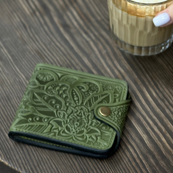 Olive Leather Wallet